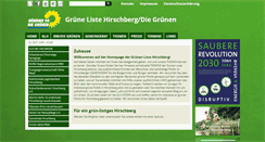 Desktop Screenshot of gruene-hirschberg.de