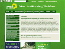 Tablet Screenshot of gruene-hirschberg.de